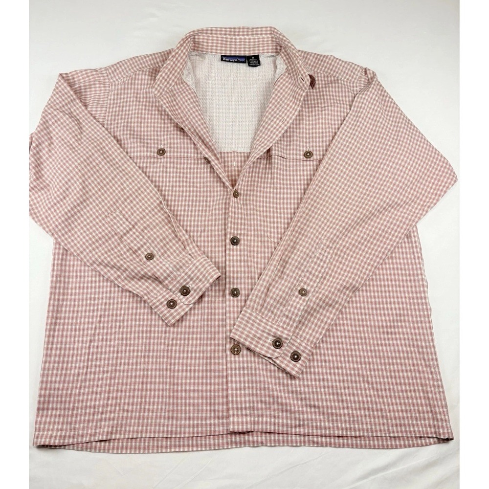Patagonia Plaid Long Sleeve Shirt Fishing Outdoor Men's Size Medium - Picture 2 of 12